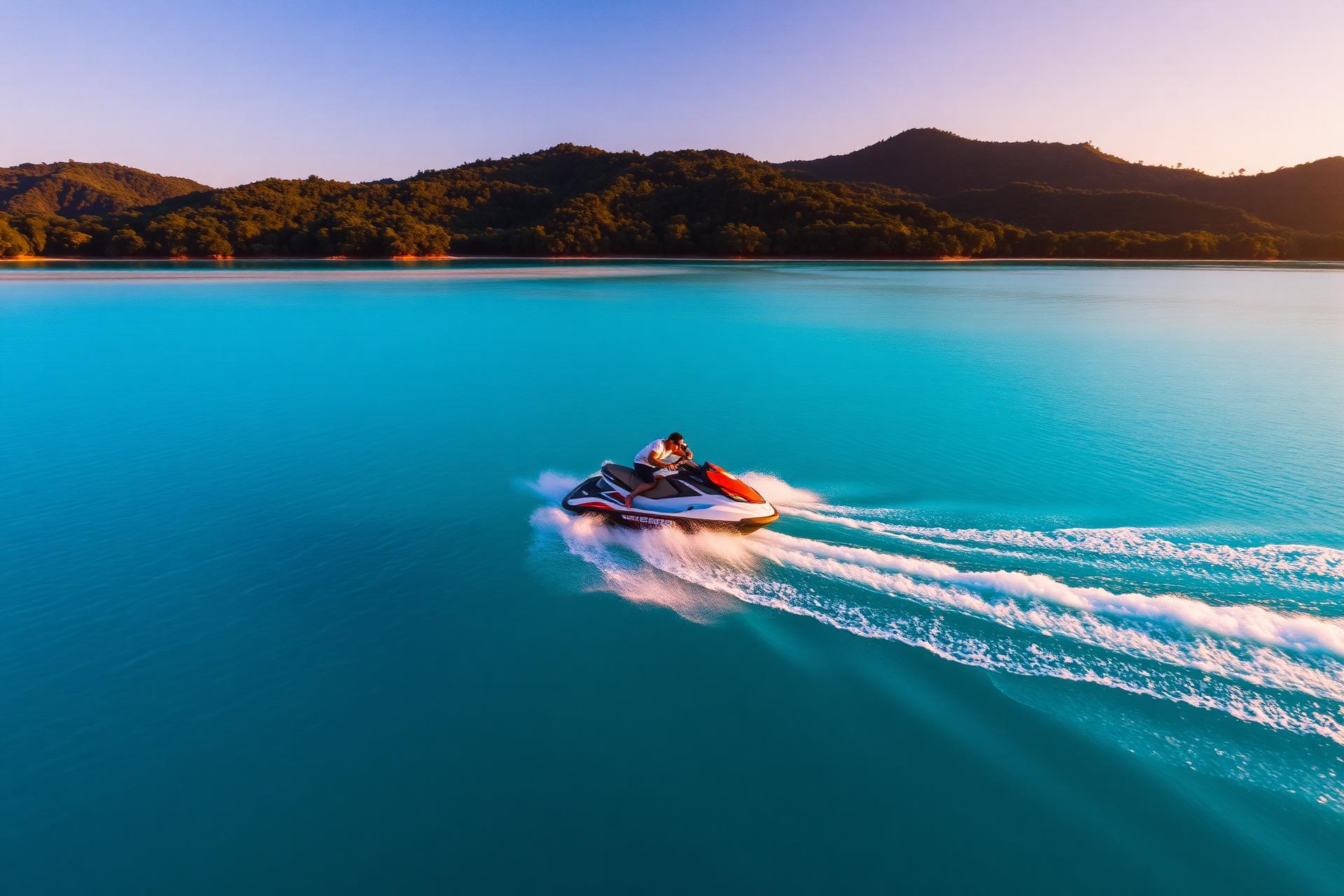 Jet Ski nas águas cristalinas de Caldas Novas